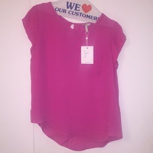 Joie Tops - Joie short sleeve pink silk blouse Joie Tops - Joie short sleeve pink silk blouse